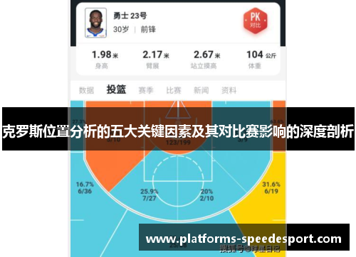 克罗斯位置分析的五大关键因素及其对比赛影响的深度剖析